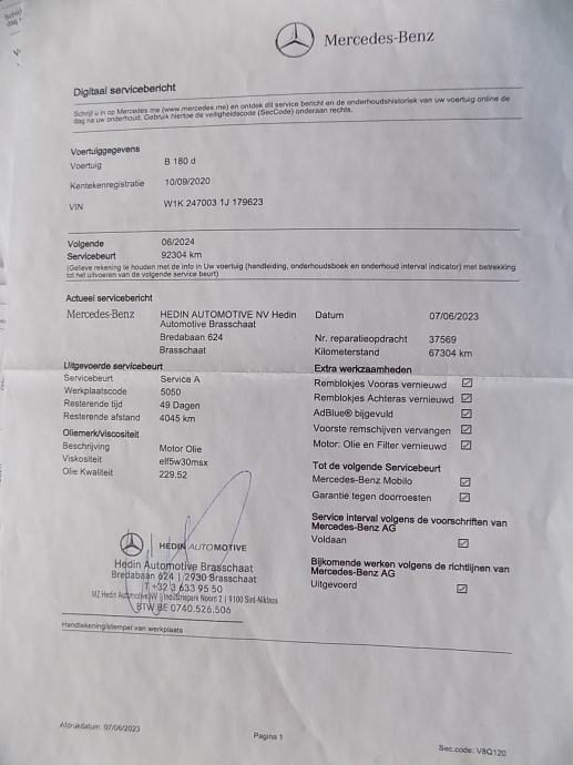 2020 Mercedes-Benz B-klasa — fotografija 28